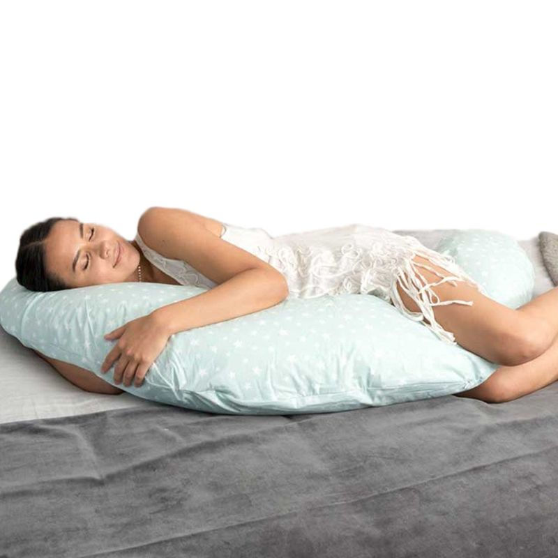 Amamantas - Cojín Maternal Multifuncional De Microperlas Verde Nilo