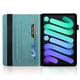 thumbnail image 2 of Funda con relieve del Árbol de la Vida para tablet ipad mini 6 con soporte, ranuras para tarjetas y soporte para lápiz óptico. Azul, 2 of 6