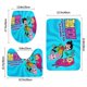 thumbnail image 3 of Juego de 3 Alfombras de Baño de Terciopelo Coral Los Jóvenes Titanes en Acción, 3 of 6