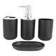 thumbnail image 2 of Paquete De 4 Piezas] Piezas De Accesorios De Baño Set Decor Neat Tidy Para Hotel Black, 2 of 3