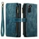thumbnail image 1 of Wallet Case Artificial Leather Card Holder, Magnetic Kickstand & Zipper For Samsung Galaxy S23 S22 S21 S20 Ultra S21 FE S10 S9 S8 Plus Note 10 Note 20 Ultra, 1 of 3