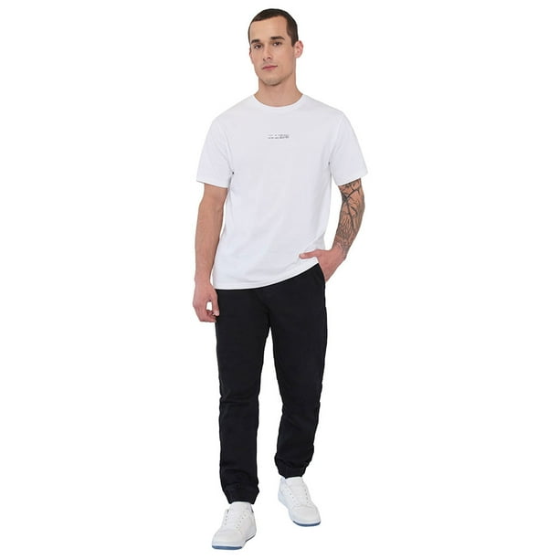 Pantalón Hombre Jogger Fit Negro Twill Corona