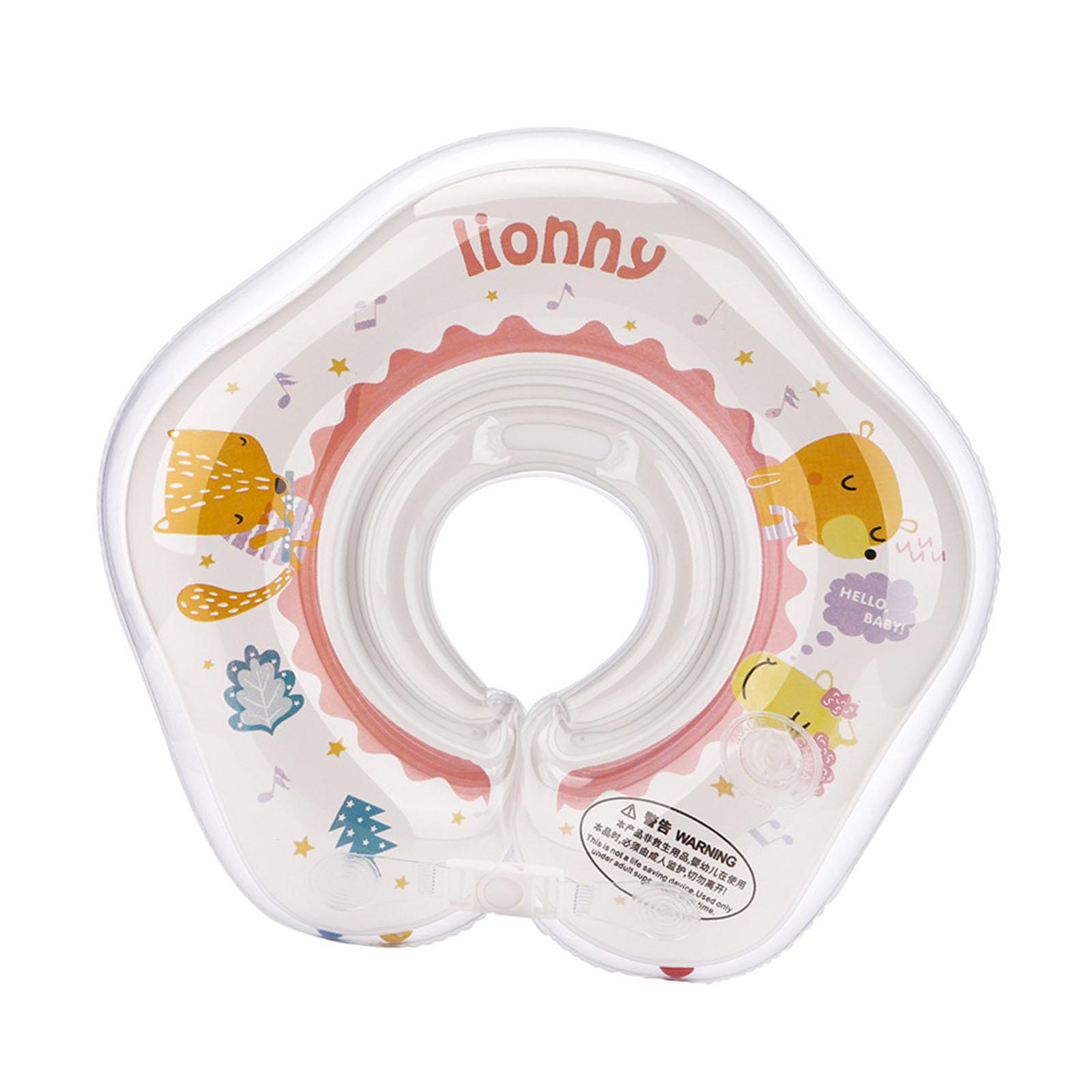 Magideal - Anillo De Natación Inflable Para Bebé, Flotador De Cuello, Anillo De Natación, Flotador De Piscina Para Bebé, Animal Rosa Animales Rosados