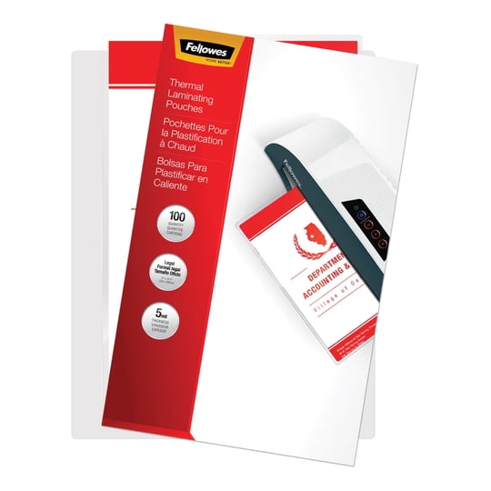 Sobres De Laminado Fellowes 23x37 Cm 5 Mil (paquete De 100)