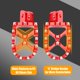 thumbnail image 5 of Reposapiés ajustables rojos M8 Softail Sresk, 5 of 9