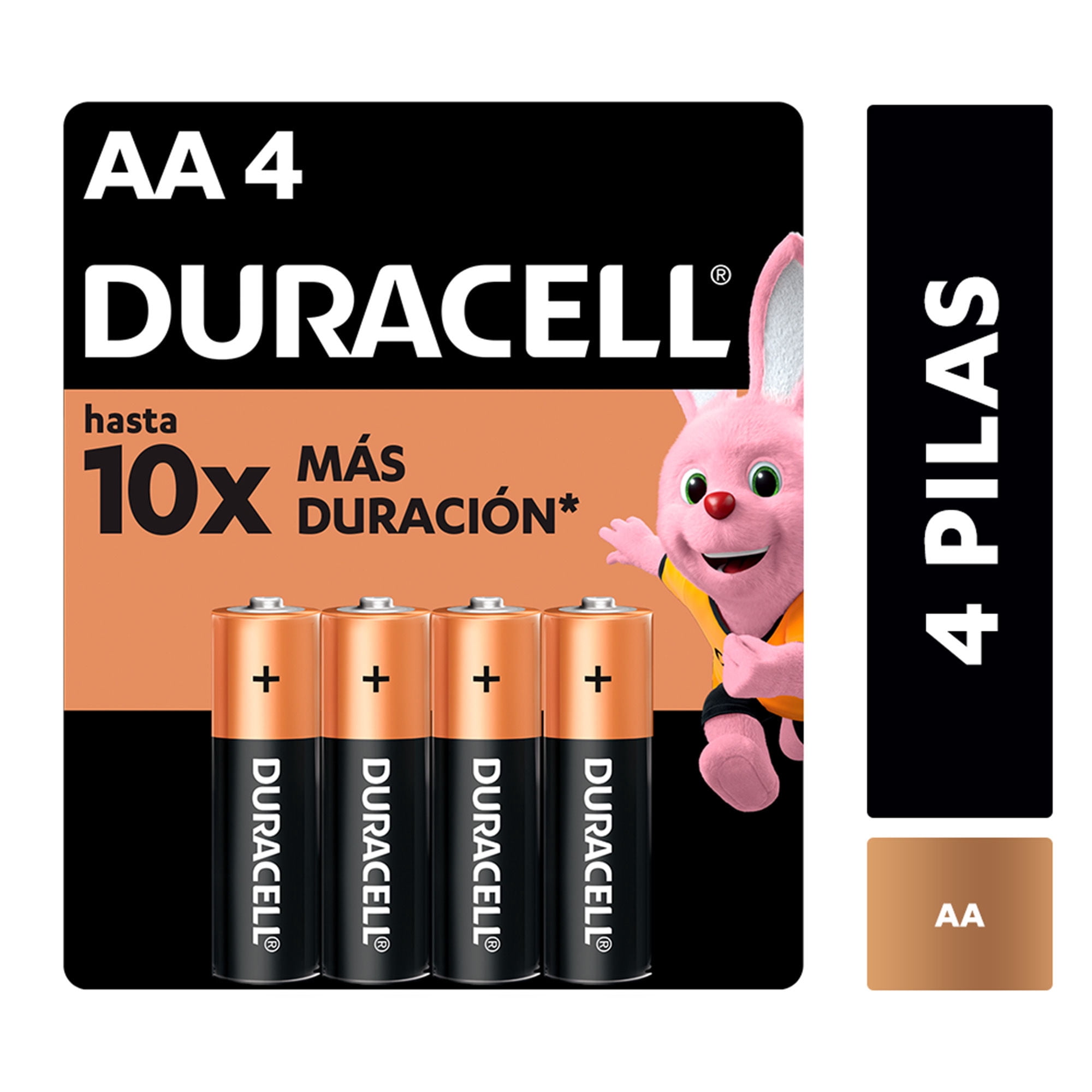 Pilas alcalinas AA, 4 Un