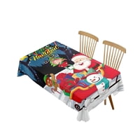 Tengfei - Mantel Navideño Antimanchas 140 Cm X 220 Cm Trineo