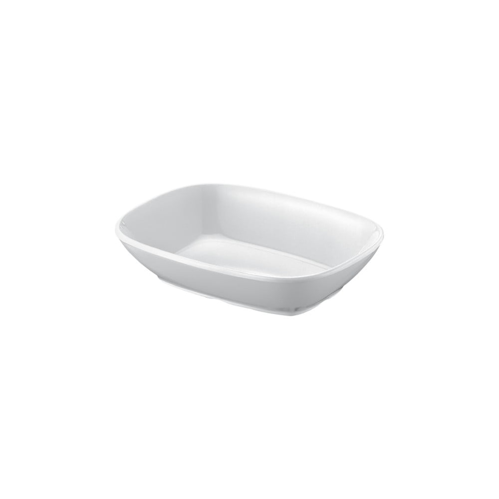 Kulsan - Set De 6 Pocillos De Melamina Rectangular Blanco 12 X 9 X3 Cm Linea Clasica