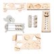 thumbnail image 5 of Tablero Ocupado Montessori Material De Bricolaje Portátil Para Edades Preescolares 3 4 5 6 Regalos Estilo B, 5 of 5