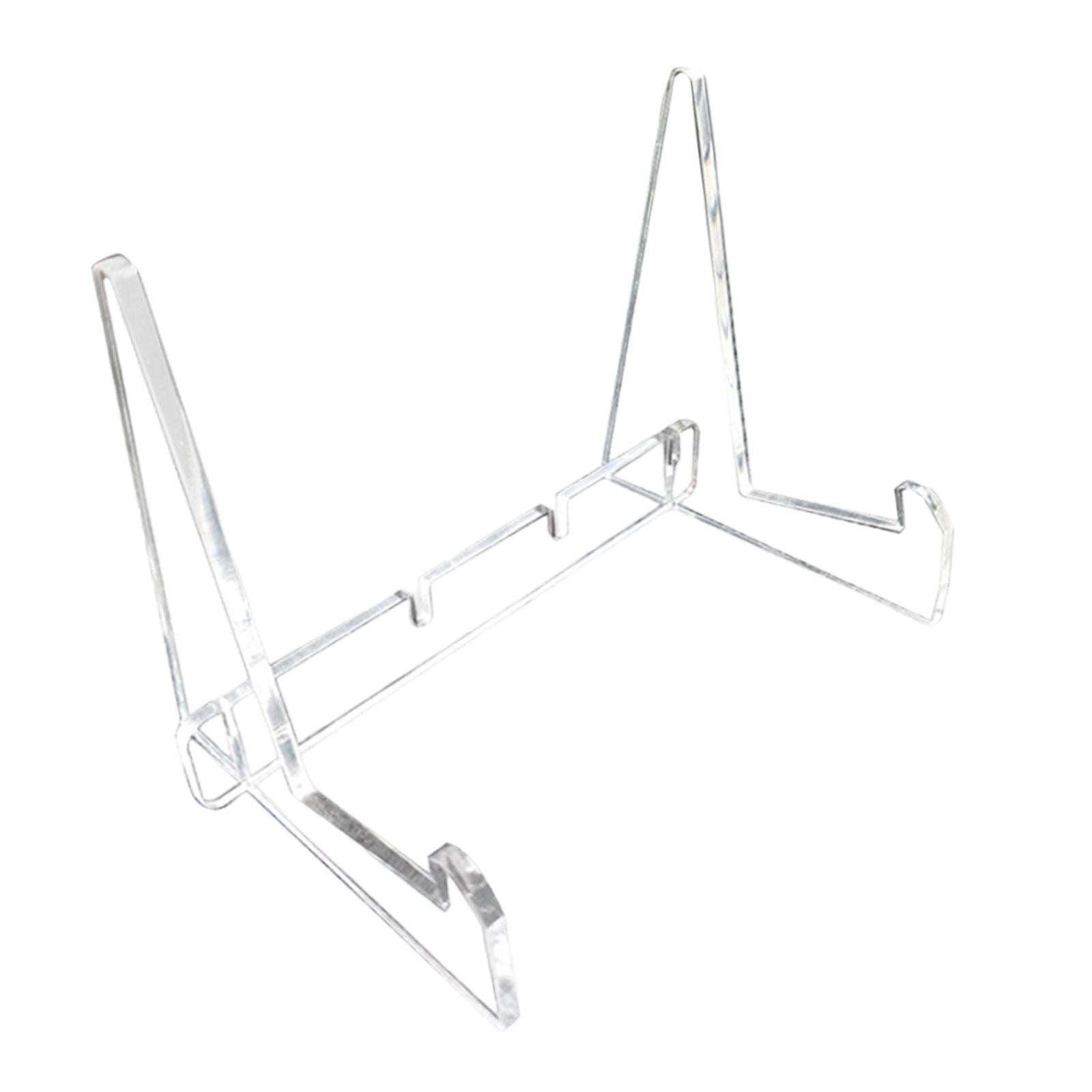 Magideal - Soporte Acrílico Para Libros Y Tabletas, Soporte Resistente Para Recetas Con Repisas De Soporte, Soporte Para Exhibición De Libros Para Obras De Arte,