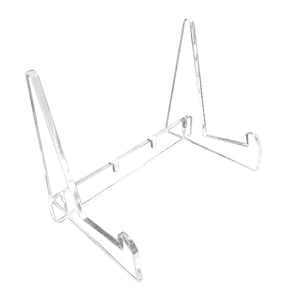 Magideal - Soporte Acrílico Para Libros Y Tabletas, Soporte Resistente Para Recetas Con Repisas De Soporte, Soporte Para Exhibición De Libros Para Obras De Arte,