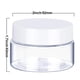 thumbnail image 2 of Frascos de plástico SATINIOR 60 ml transparentes con tapa blanca, paquete de 6, 2 of 6