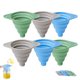 thumbnail image 1 of Set embudos cocina 3 pack silicona grado alimenticio plegables ahorro espacio fácil limpieza, 1 of 7