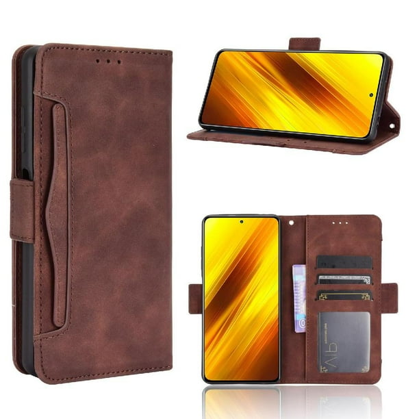 Funda Cartera Magnética para Xiaomi POCO X3 NFC- Tarjetero Desmontable, Cuero PU, Soporte