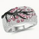 thumbnail image 1 of Tree Of Life Ring Full Of Shiny Zircon Elegant Alloy Finger Ring For Women & Girls 1 Pc, 1 of 3