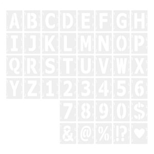 Bothyi - Plantillas De Dibujo De Letras, 42X, Para Arte, Manualidades, Proyectos, Álbumes De Recortes, Diario, 2 Pulgadas