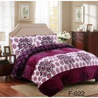 Mundo Shopping - Cobertor Plush Con Chiporro Plaza Y Media Color Morado Con Diseño