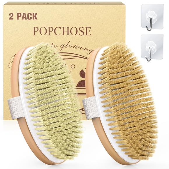 Cepillo Corporal POPCHOSE Pack de 2 – Cerdas Naturales