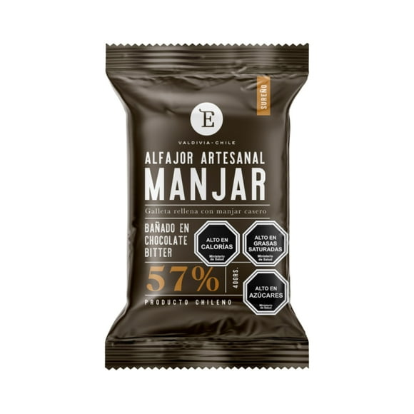 Alfajor Artesanal Manjar Bitter 24x40 gr.
