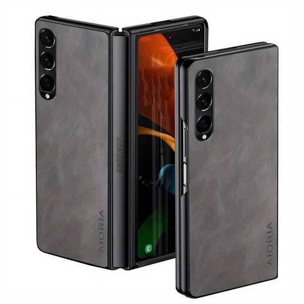 Protect Your Samsung Galaxy Z Fold 5 4 3 with This Durable & Lightweight PU Leather Phone Cover!