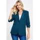 thumbnail image 1 of Blazer Saronite Manga 3/4 Verde Bosque Mujer, 1 of 1