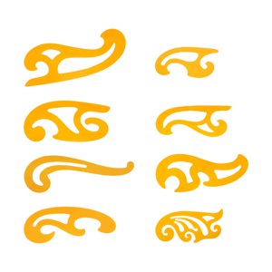 Bothyi - Herramienta De Plantilla De Dibujo De Dibujo De Regla Curva Francesa Para Diseño De Artesanías Estilo Artístico J