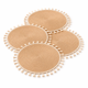 thumbnail image 1 of Pack 4 Individual Trenzado Mantel Redondo 30cm Ratan Natural Borlas, 1 of 6