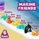 thumbnail image 3 of Bath Toys Tub Works Marine sin moho, paquete de 6 unidades para bebés y niños pequeños, 3 of 9