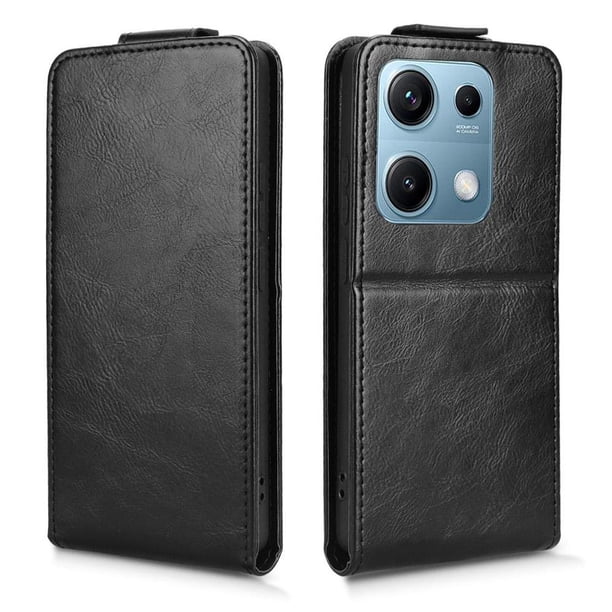 Funda tipo folio para Xiaomi Redmi Note 14S con soporte magnético y protección para la cámara Negro