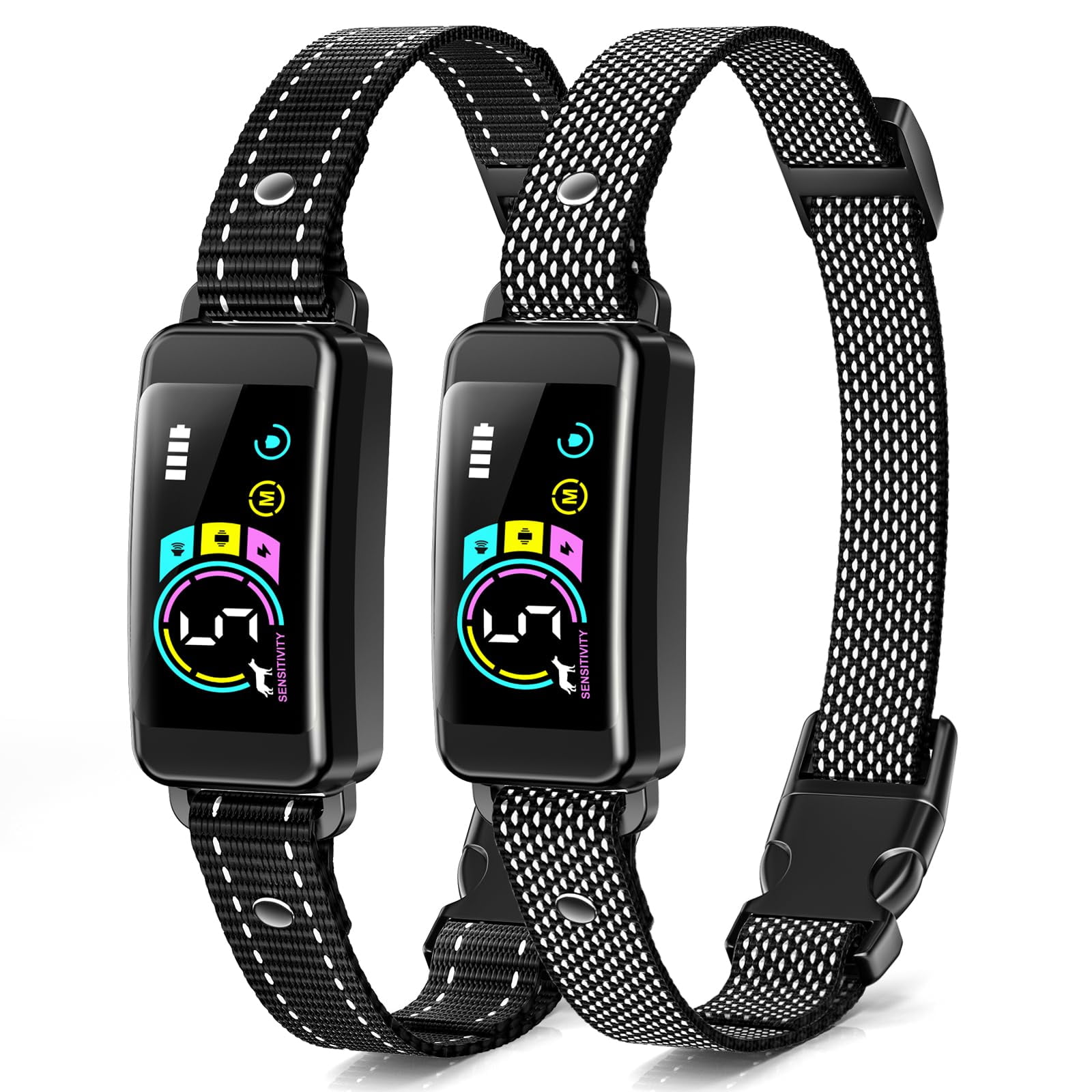 Collar Antiladridos Keoge Para Perros, Paquete De 2 Unidades, Con Vibrador Beep