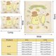 thumbnail image 4 of Anime cartoon cute pomporpurin bed set warm and comfortable kawaii bedding set soft microfiber 3 piece bedclothes for Boys Girls kids twin duvet cover with pillowcases, 4 of 4