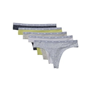 Tanga Tommy Hilfiger Con Logotipo Clásico De Algodón Para Mujer, Paquete De 5