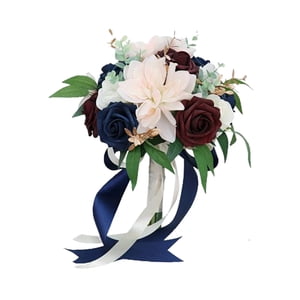 Magideal - Ramo De Boda Nupcial Artificial, Elegante Rústica Que Sostiene La Flor Para La Fotografía Decoración De La Iglesia Fiesta De Aniversario