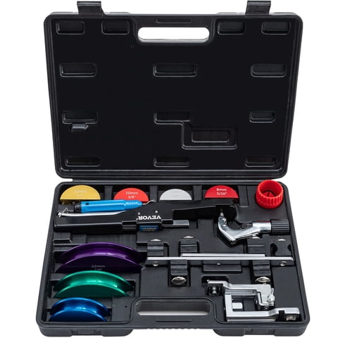 Dobladora De Tubos De Cobre Vevor 6-22 Mm Con 7 Troqueles Para Cobre Y Aluminio