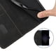 thumbnail image 5 of Funda tipo cartera para Oukitel C62 Pro con tarjetero, bolsillo para billetes, soporte, cierre magnético y correa para la muñeca, funda tipo folio con textura geométrica negro, 5 of 5