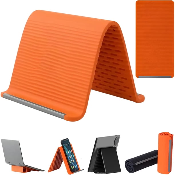 Soporte móvil silicona plegable portátil mejora ultrafino base escritorio viaje