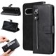 thumbnail image 3 of Funda tipo cartera para Google Pixel 8 Pro con bolsillo con cremallera y ranuras para tarjetas – Función de soporte Negro, 3 of 6