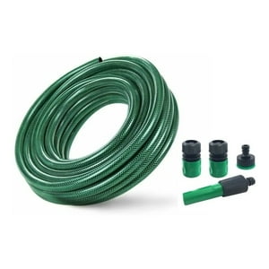 Genérico - Manguera Reforzada 1/2 Pulgada 20 Mts Mas Pistola Y Acoples