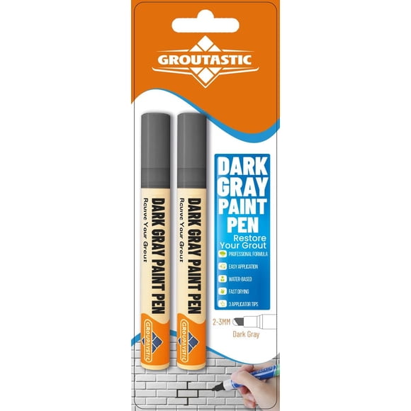 Marcador para juntas 2 unidades Groutastic gris oscuro impermeable