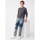 thumbnail image 2 of Jeans Niño Patchwork Camuflaje Pantalon Mezclilla Moda, 2 of 3