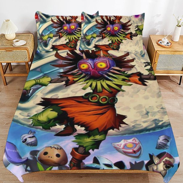The Legend of Zelda Comforter Set 3 Pieces Quilt Cover Set Soft Bedding Sets for All Seasons