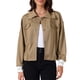 thumbnail image 1 of INSPIRE CHIC Chaqueta Corta para Mujer 2025 Otoño Casual Abotonada de Manga Larga XL Caqui, 1 of 6
