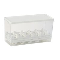 Magideal - Dispensador De Huevos Transparente Almacenamiento De Huevos Contenedor De Almacenamiento Ahorro De Espacio Estante De Huevos Apilable Organizadores De 28Cmx11Cmx14Cm