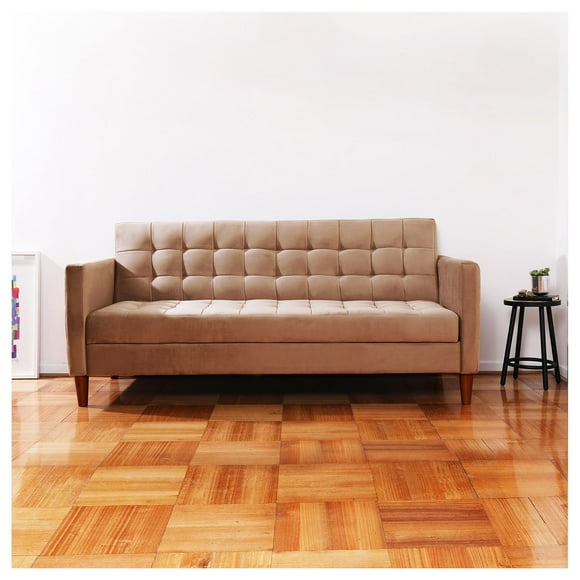 Futón Sofá Cama Genova Tela Velvet Beige