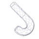 thumbnail image 3 of alfabeto hierro alambre guirnalda marco suculento olla plantador de metal planta titular j, 3 of 5
