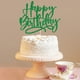 thumbnail image 5 of Decoración De Tarta Con Purpurina Verde Para Feliz Cumpleaños, 5 of 6