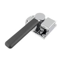 Magideal - Cerradura Para Manija De Gabinete De Congelación, Herraje Resistente A La Corrosión Con Funda De Goma, Cerradura Para Equipo Industrial Para Equipos D Izquierda