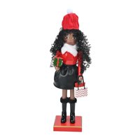 Magideal - Figura De Muñeco De Cascanueces De Navidad De 14,96 Pulgadas De Alto, Figura De Madera Con Temática De Bricolaje Para Cumpleaños, Accesorios De Fotos