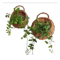 Crusec - Juego De Dos Macetas De Flores Para Colgar En La Pared