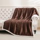 thumbnail image 2 of Manta polar Sherpa Gracelife Z01, color café oscuro, 200 x 230 cm, 2 of 9